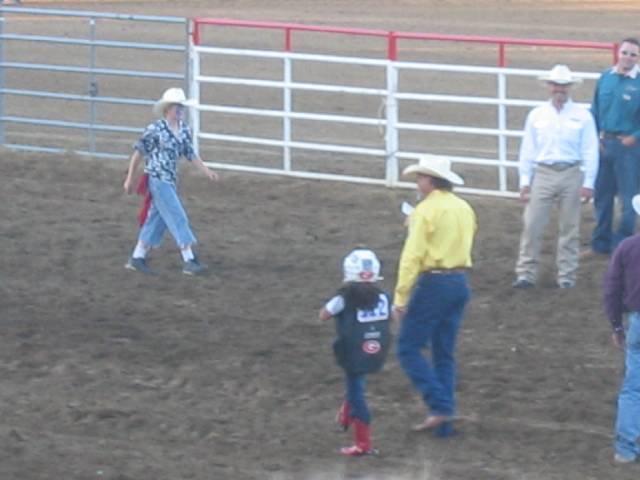 she stayed on the sheep longest